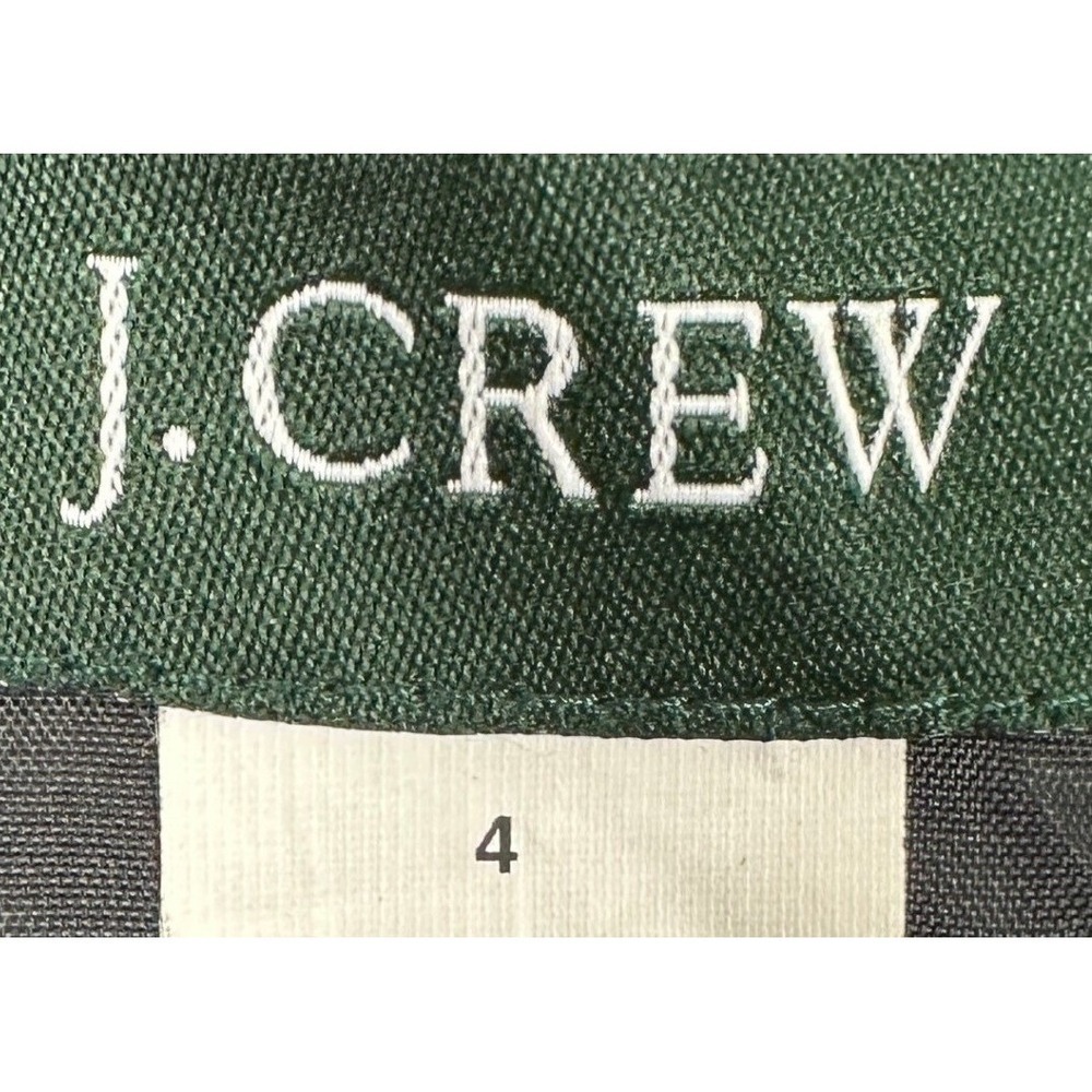 J Crew Wool Blend Jacket Coat Blazer Womens 4 Black Falp Pocket Office Career - Picture 3 of 10